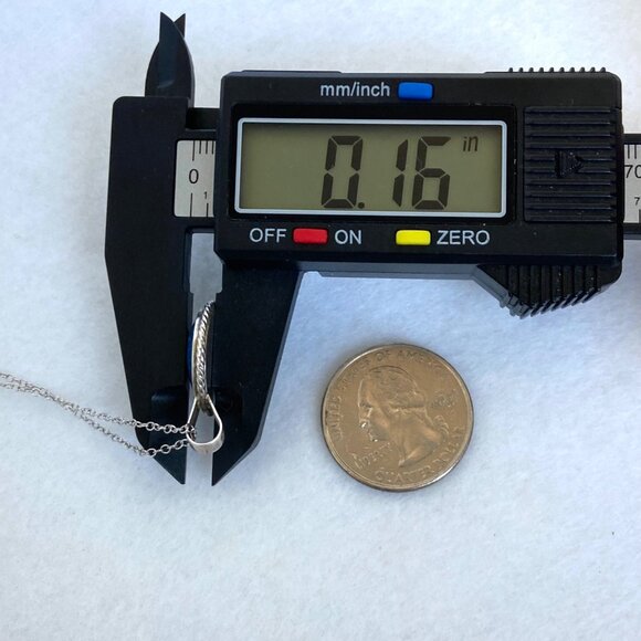 950 Silver Dainty Round Lapis Lazuli Pendant Cabochon Necklace 18" Cable Chain - Picture 16 of 16